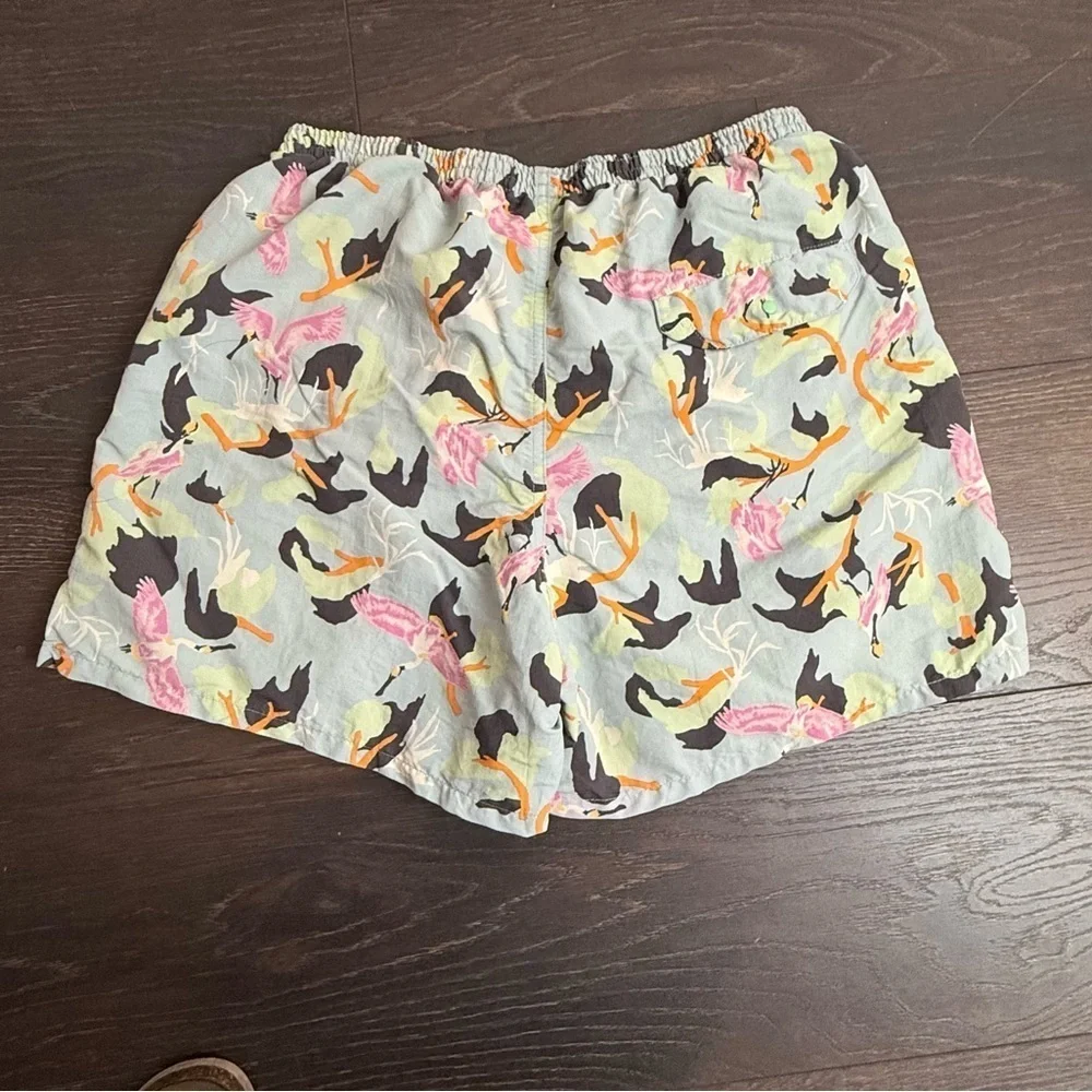 PATAGONIA Baggies Swim Trunks In Spoonbills/ Big Sky Blue